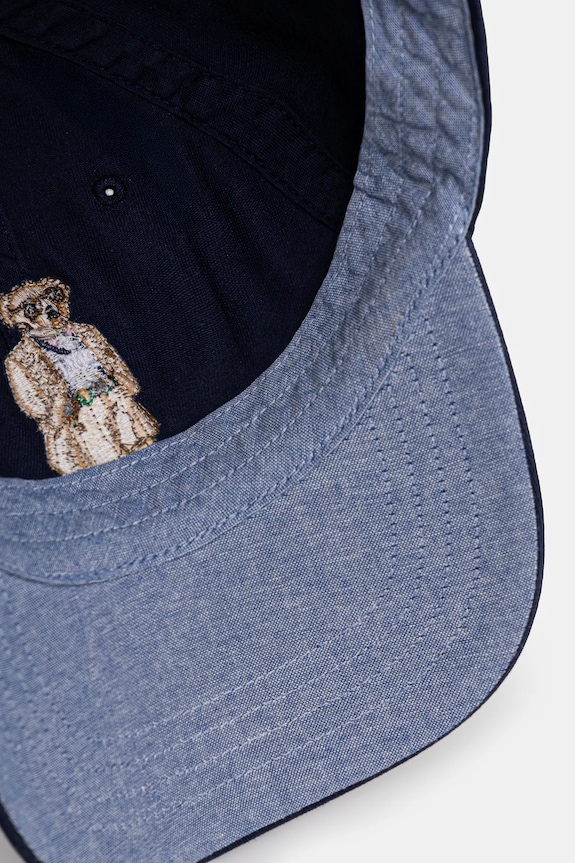 Pamučna kapa sa šiltom Polo Ralph Lauren mornarsko plava 211A87349