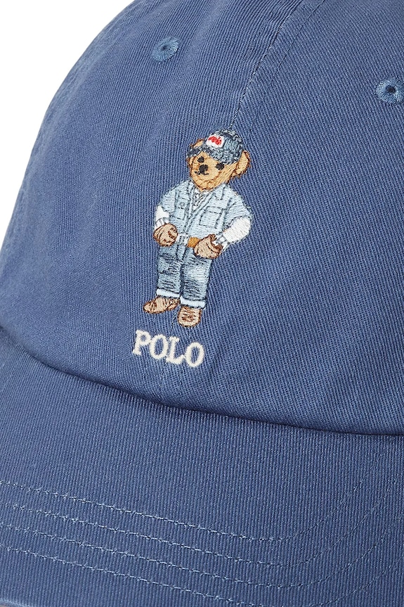 Αξεσουάρ Βαμβακερό καπέλο του μπέιζμπολ Polo Ralph Lauren 211A87349 μπλε