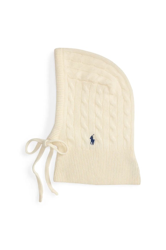 Μάλλινη μπαλακλάβα Polo Ralph Lauren μπεζ 455981427