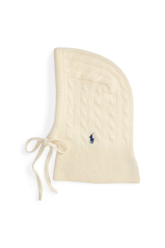 Μάλλινη μπαλακλάβα Polo Ralph Lauren μπεζ 455981427