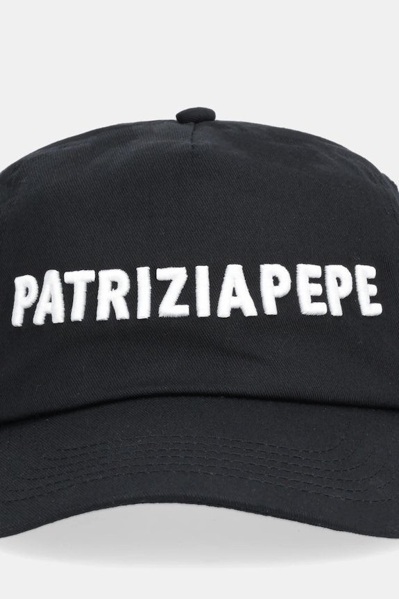 Βαμβακερό καπέλο του μπέιζμπολ Patrizia Pepe 8F0079.AB01 μαύρο AA00