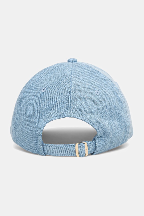 Akcesoria Tommy Hilfiger czapka z daszkiem jeansowa AW0AW17486 niebieski