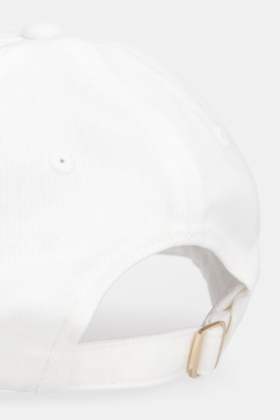Doplnky Tommy Hilfiger čiapka so šiltom dámska bavlnená AW0AW17631 biela