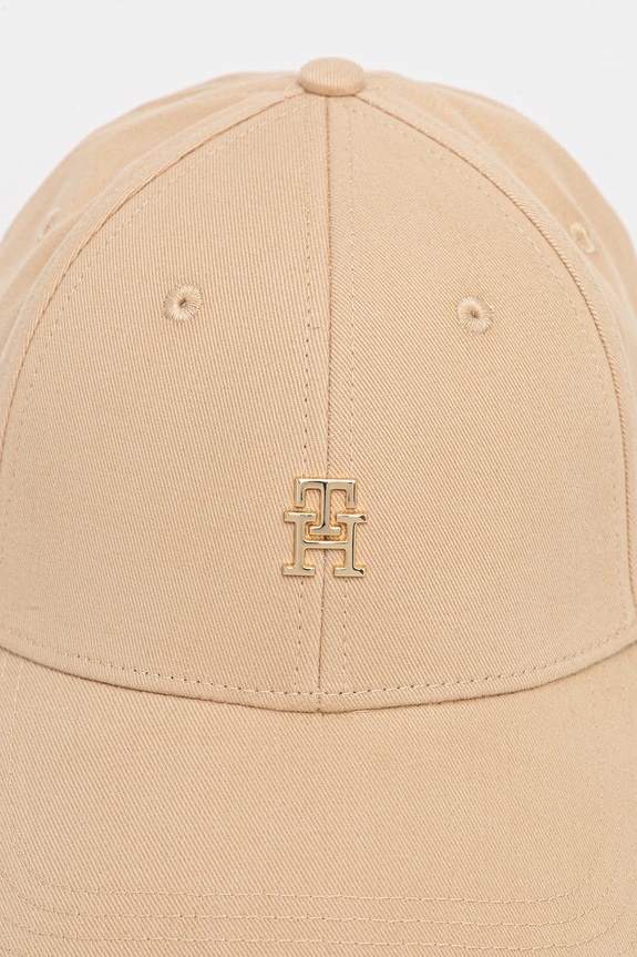 Tommy Hilfiger czapka z daszkiem damska bawełniana AW0AW17631 beżowy SS26