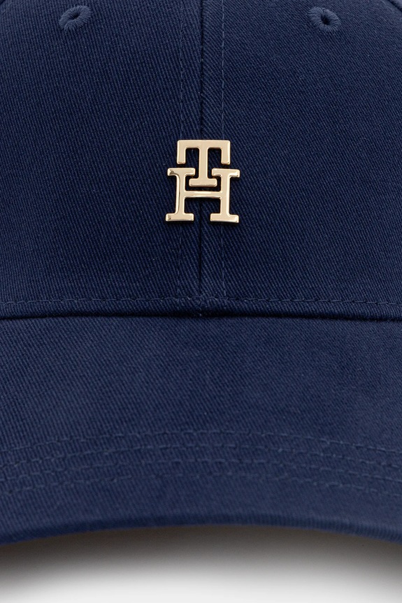 Tommy Hilfiger čiapka so šiltom dámska bavlnená AW0AW17631 tmavomodrá SS26