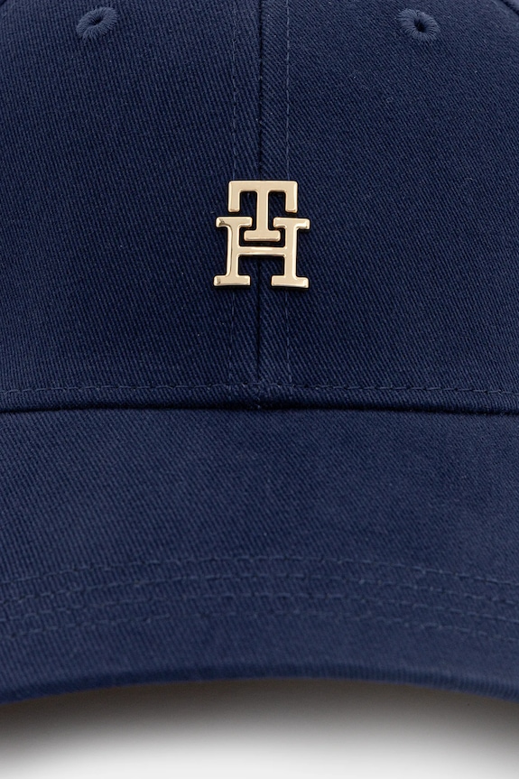 Tommy Hilfiger čiapka so šiltom dámska bavlnená AW0AW17631 tmavomodrá SS26