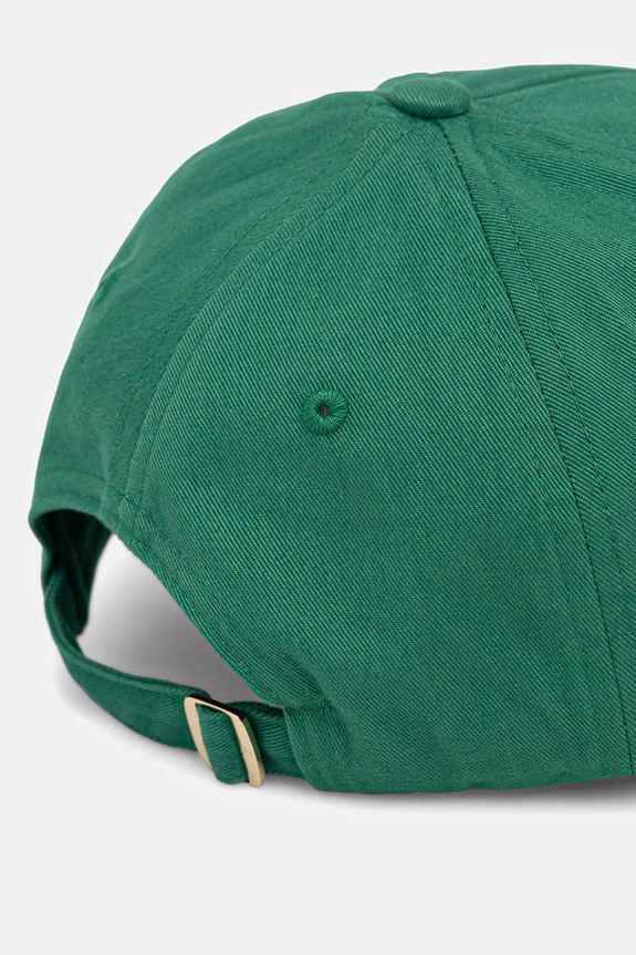 Doplnky Tommy Hilfiger čiapka so šiltom dámska bavlnená AW0AW17631 zelená