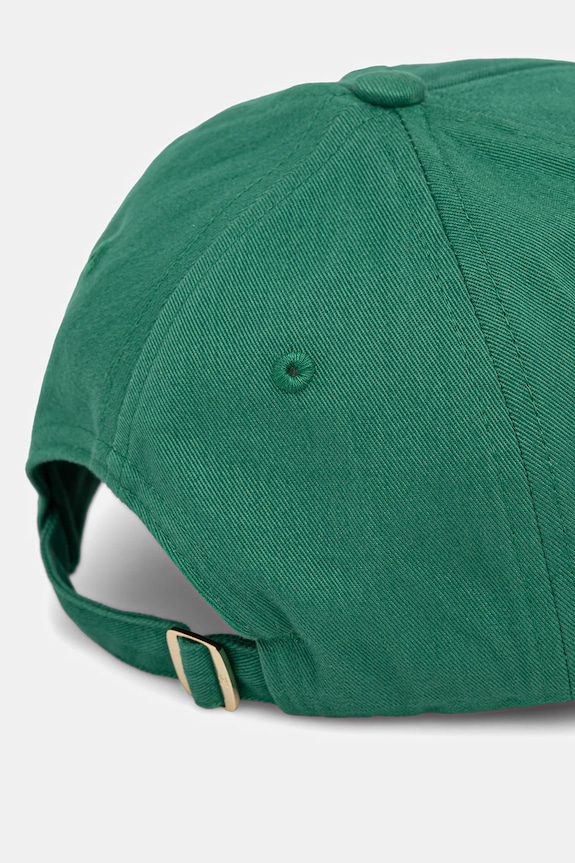 Doplnky Tommy Hilfiger čiapka so šiltom dámska bavlnená AW0AW17631 zelená