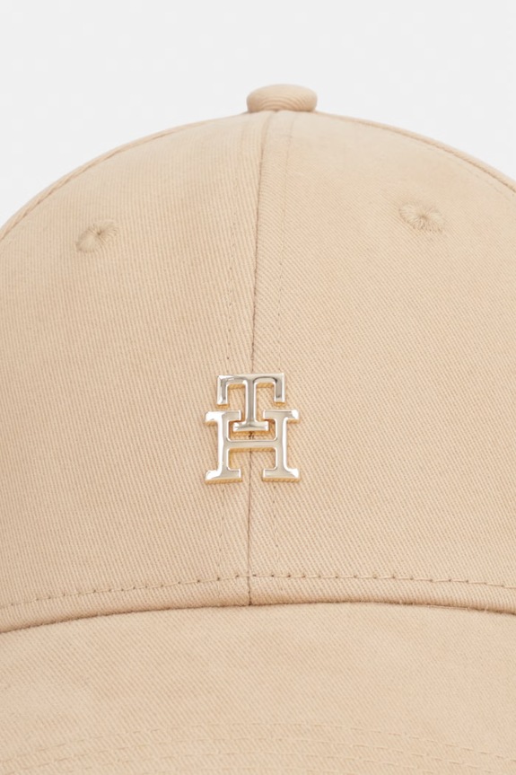 Tommy Hilfiger kapa s šiltom ženska bombažna AW0AW17631 bež SS26