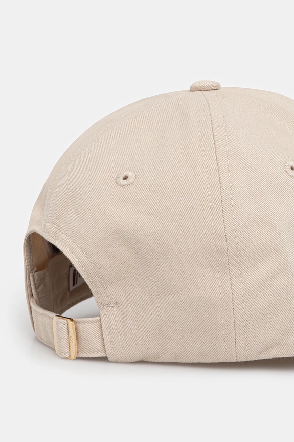 Akcesoria Tommy Hilfiger czapka z daszkiem damska bawełniana AW0AW17631 beżowy