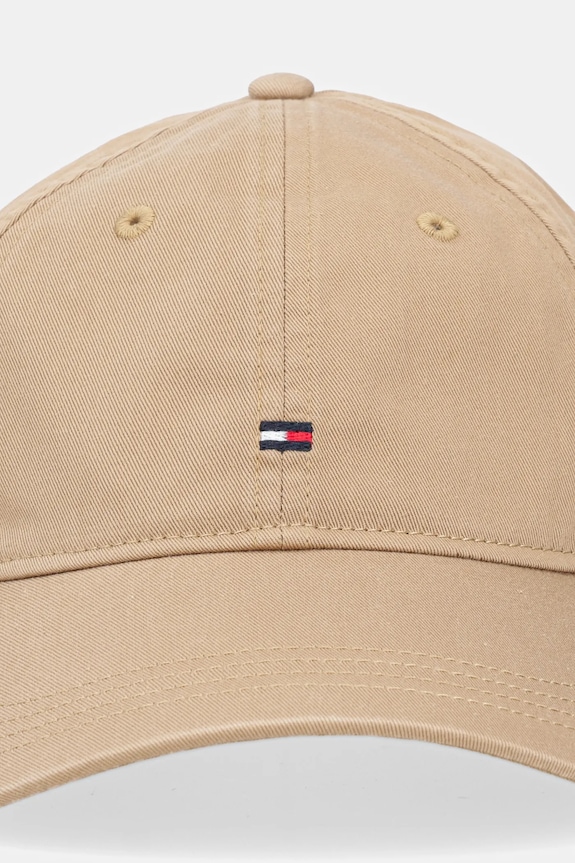 Tommy Hilfiger czapka z daszkiem bawełniana AW0AW17632 zielony AW25