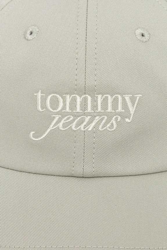Bavlněná baseballová čepice Tommy Jeans AW0AW17815 zelená AW25