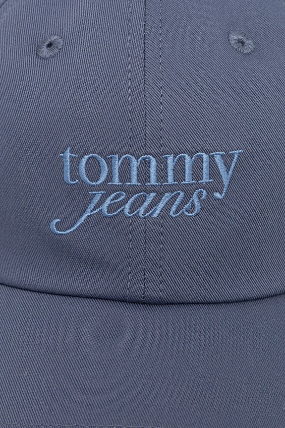 Βαμβακερό καπέλο του μπέιζμπολ Tommy Jeans AW0AW17815 μπλε AW25