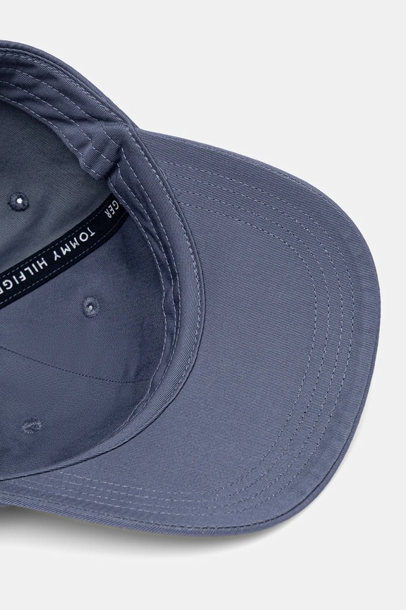 Βαμβακερό καπέλο του μπέιζμπολ Tommy Jeans μπλε AW0AW17815