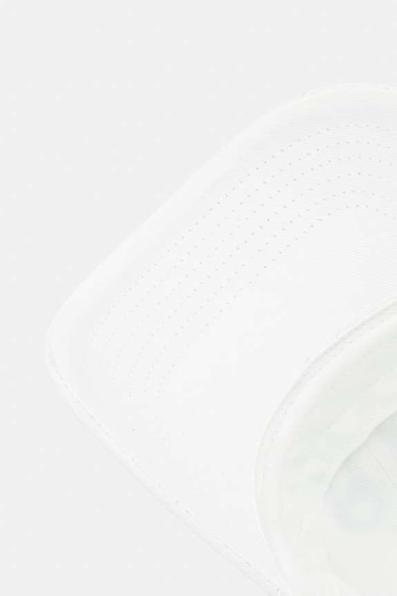 Calvin Klein čiapka so šiltom dámska bavlnená biela LV04K5026G