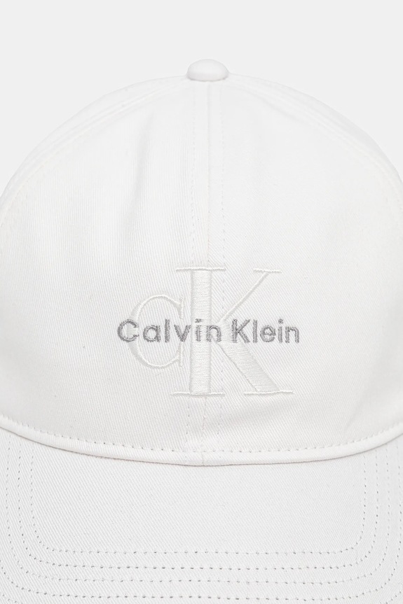 Calvin Klein czapka z daszkiem damska bawełniana LV04K5026G biały SS26