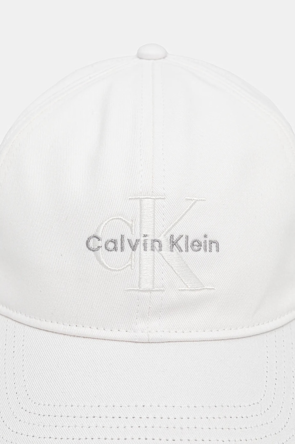 Calvin Klein czapka z daszkiem damska bawełniana LV04K5026G biały SS26