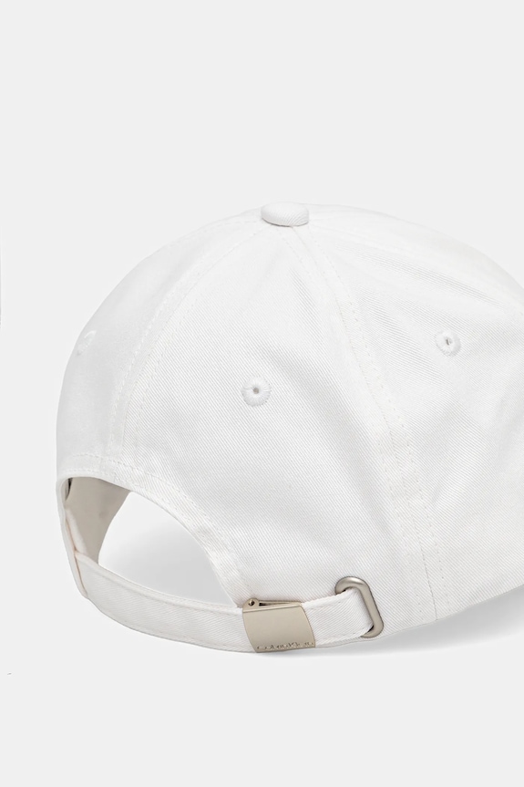 Akcesoria Calvin Klein czapka z daszkiem damska bawełniana LV04K5026G biały