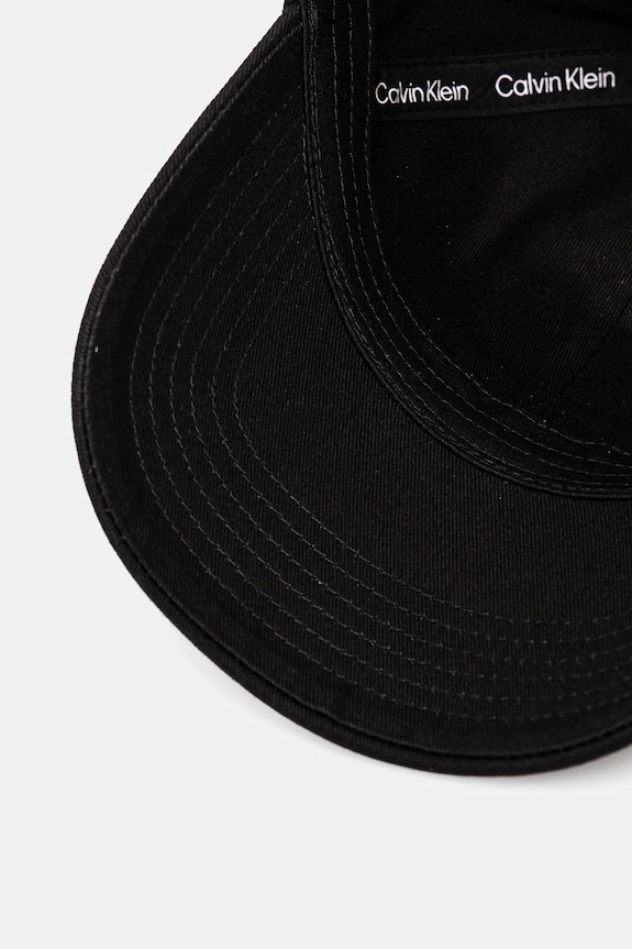 Bavlněná baseballová čepice Calvin Klein černá LV04K5044G