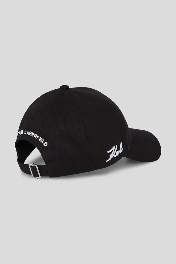 Doplnky Bavlnená šiltovka Karl Lagerfeld K/SIGNATURE A3W33018 čierna