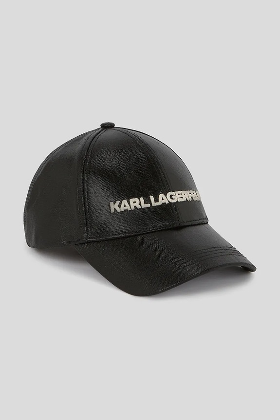 Šiltovka Karl Lagerfeld K/ESSENTIAL bavlna čierna A3W33140