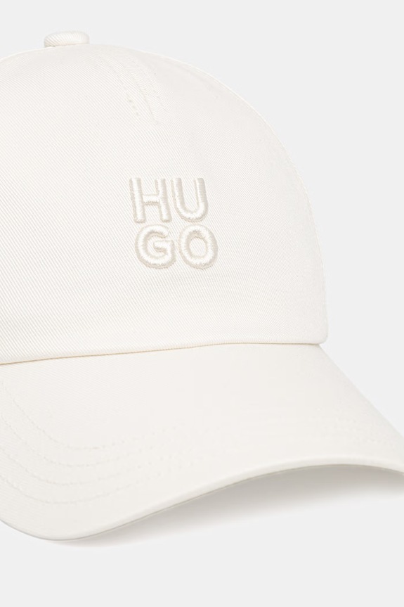 HUGO siltes sapka női pamut Asya 50546581 fehér SS26
