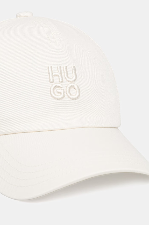 HUGO siltes sapka női pamut Asya 50546581 fehér SS26