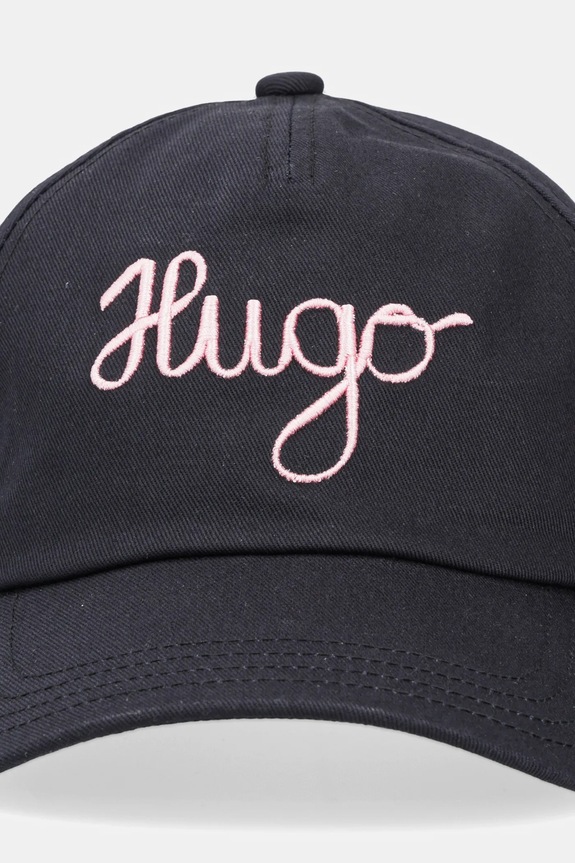 HUGO șapcă de baseball din bumbac Cara-PE 50546591 negru AW25