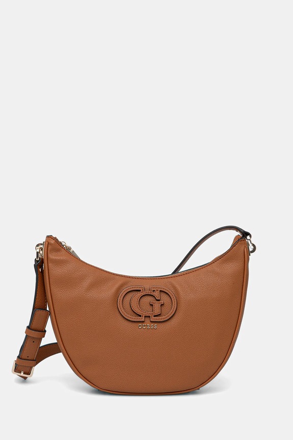 Guess torebka CALEBRA nie mieści A4 brązowy HWBG95.36020