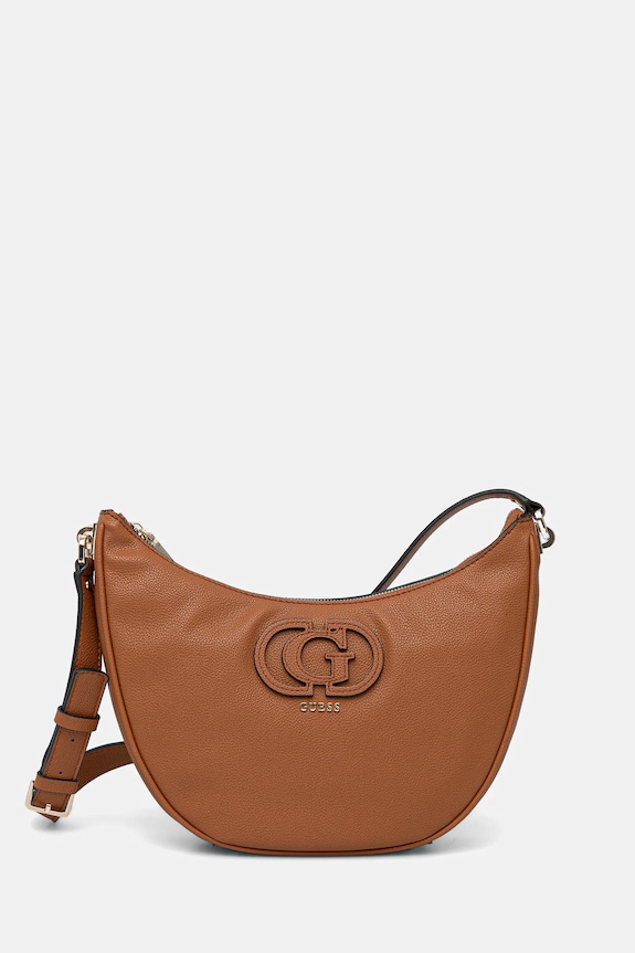 Guess torebka CALEBRA nie mieści A4 brązowy HWBG95.36020