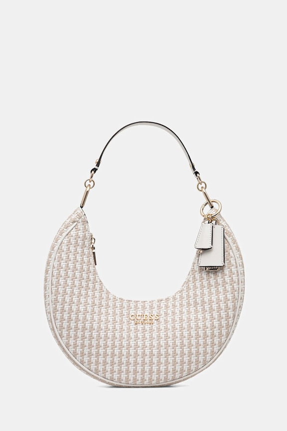 Τσάντα Guess MIREMA απομίμηση λείου δέρματος λευκό HWWG96.31020