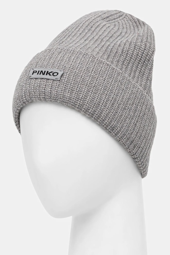 Čiapka s prímesou vlny Pinko 105993.A2Z4 sivá AW25