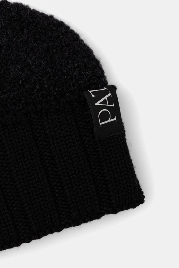 Patou czapka z wełną AC1068077 czarny AW25