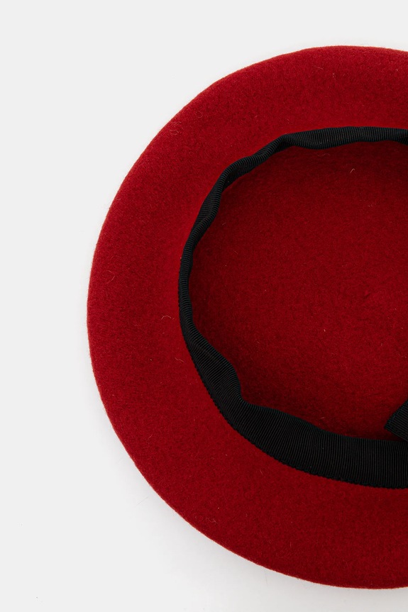 Patou beret wełniany czerwony AC1120235