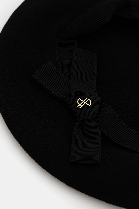 Patou beret wełniany czarny AC1120235