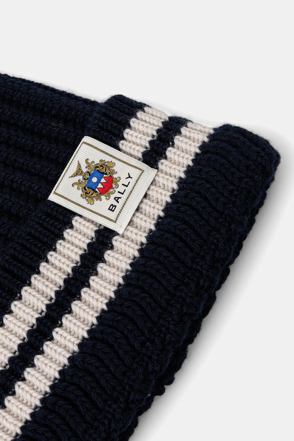 Bally gyapjú sapka WHA02D sötétkék AW25