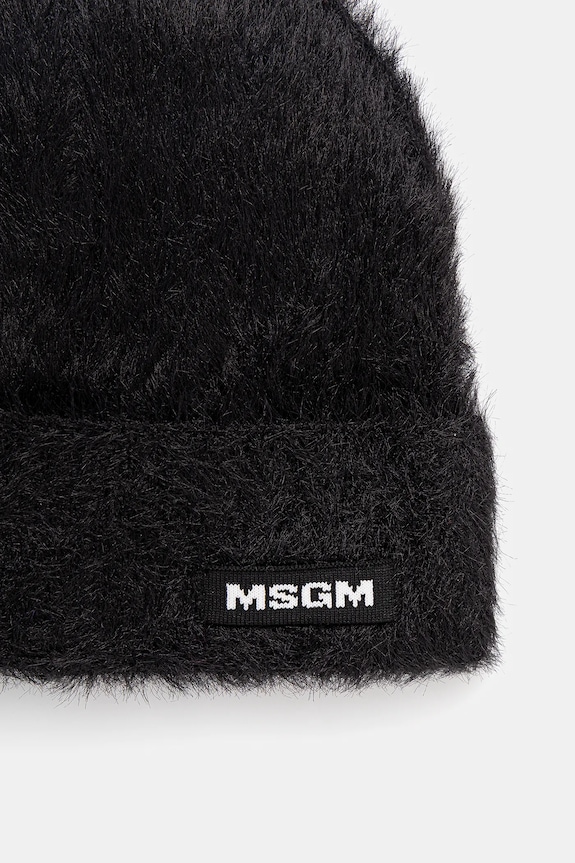 Akcesoria MSGM czapka z domieszką wełny 3941MDL12.257751 czarny