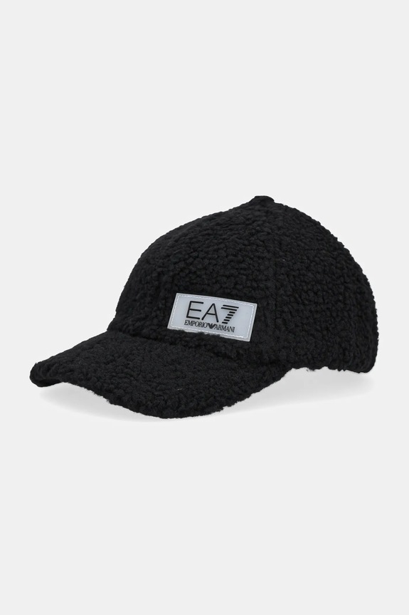 EA7 Emporio Armani czapka z daszkiem aplikacja czarny AF16077.7W000710