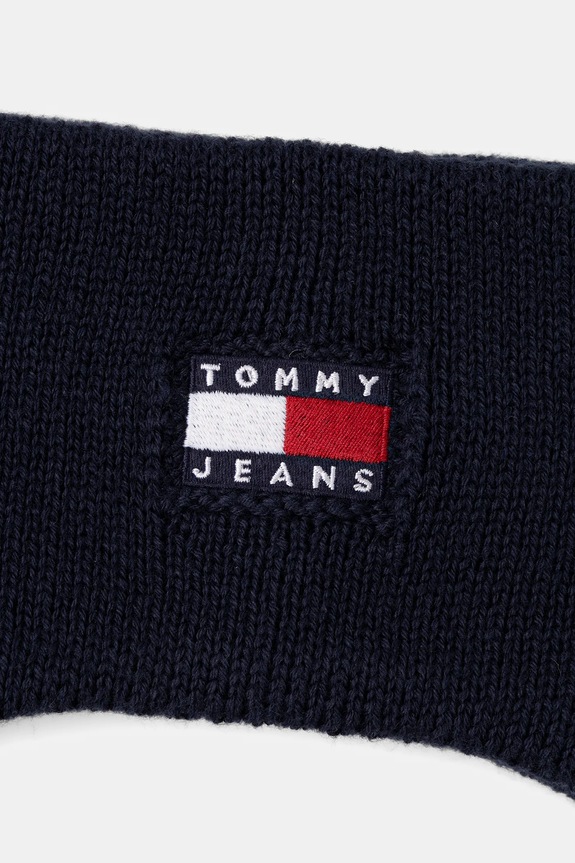 Βαμβακερή κορδέλα Tommy Jeans AW0AW17898 σκούρο μπλε AW25