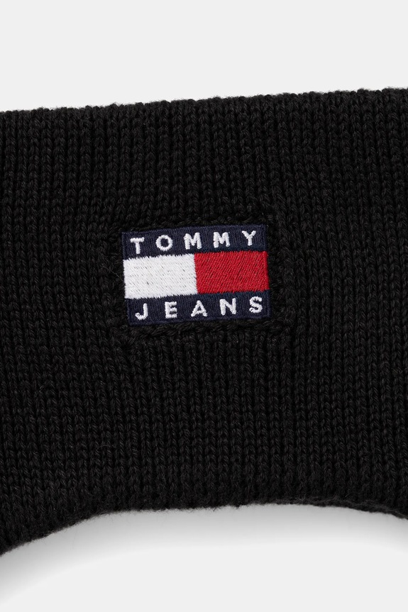 Βαμβακερή κορδέλα Tommy Jeans AW0AW17898 μαύρο AW25