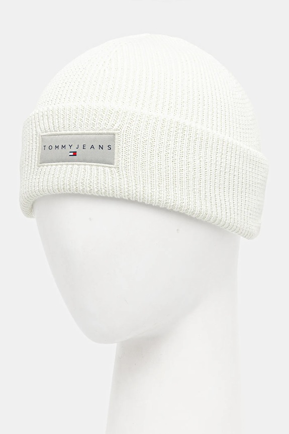 Akcesoria Tommy Jeans czapka bawełniana AW0AW17913 biały