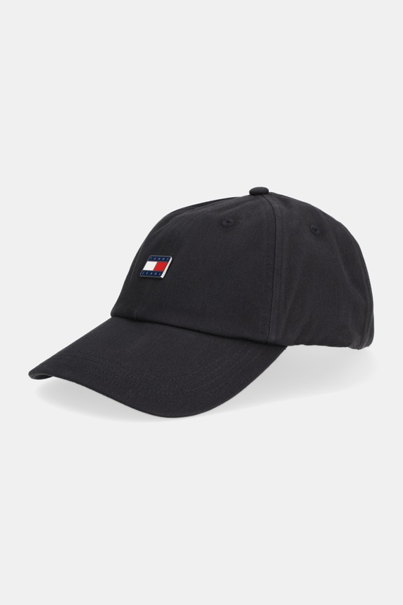 Bavlnená šiltovka Tommy Jeans bavlna čierna AW0AW17901