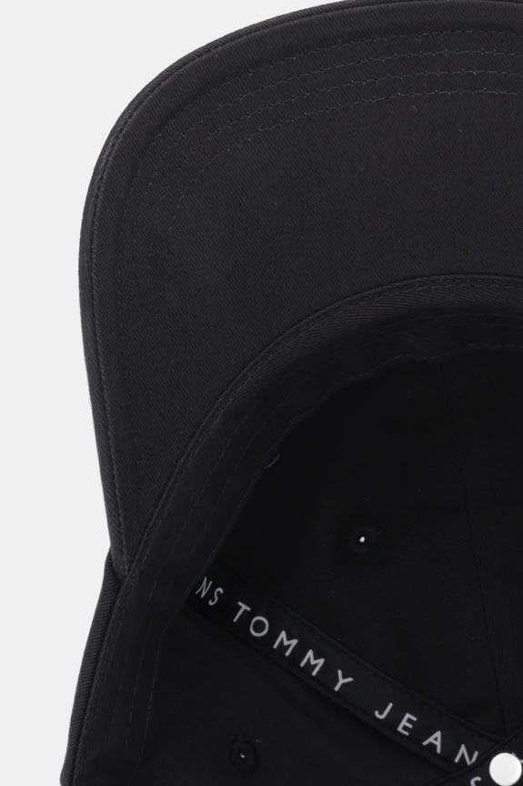 Bavlnená šiltovka Tommy Jeans čierna AW0AW17901