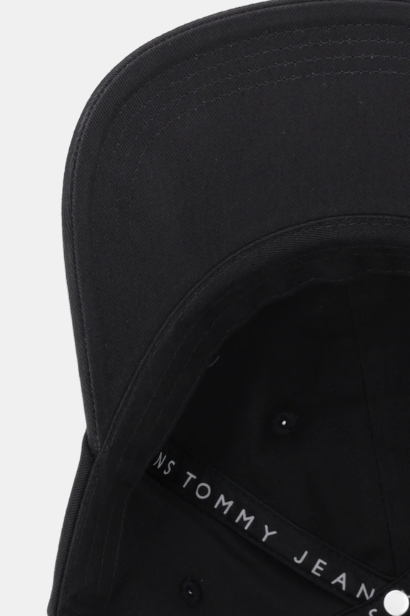 Bavlnená šiltovka Tommy Jeans čierna AW0AW17901