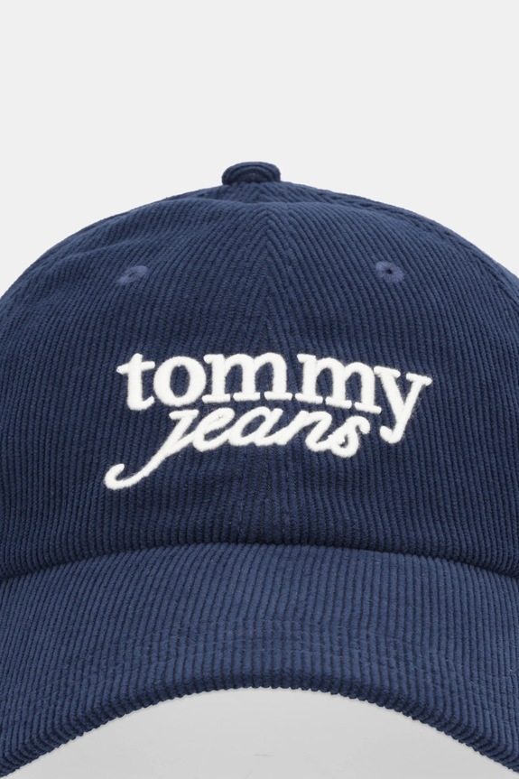Tommy Jeans czapka z daszkiem sztruksowa AW0AW17908 granatowy AW25