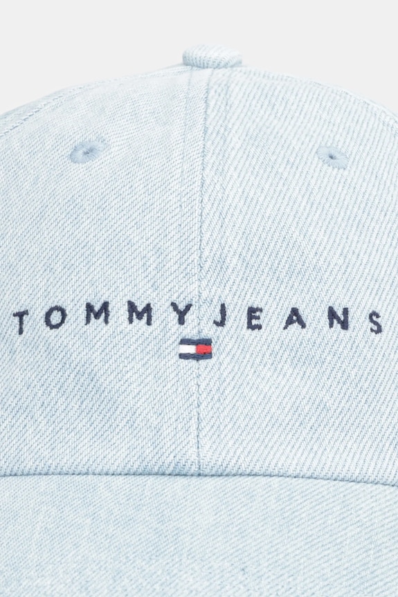 Tommy Jeans czapka z daszkiem jeansowa AW0AW17912 niebieski AW25