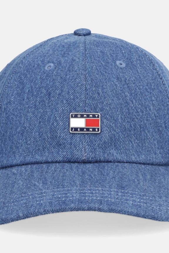 Džínsová šiltovka Tommy Jeans AW0AW18208 tmavomodrá AW25