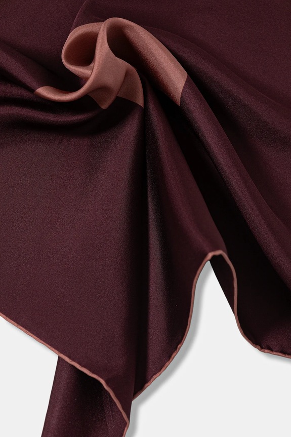 Lanvin esarfa de matase 710008571 burgundia AW25