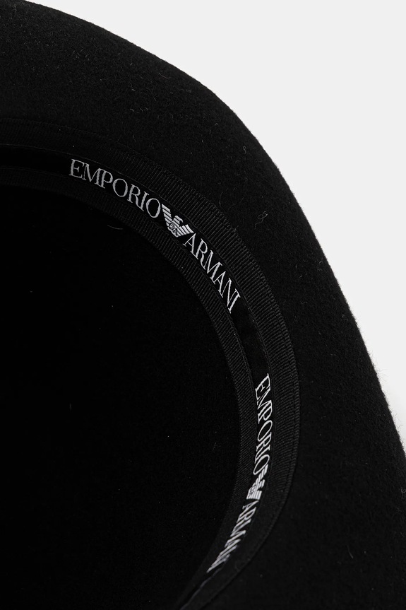 Emporio Armani pălărie de lână EW003151.AF20030 negru