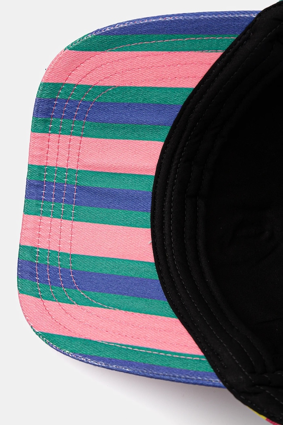 Kurt Geiger London czapka z daszkiem bawełniana SOUTHBANK multicolor 4419499609